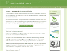 Tablet Screenshot of environmentalpolicy.org.uk